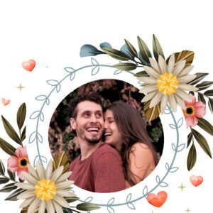 Personalized round frame